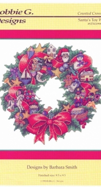 Bobbie G. Designs - STW6998 - Santas Toy Wreath