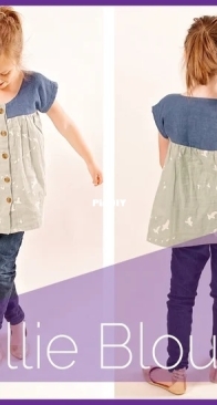 Shwin Designs - Millie Blouse - Sizes 12/18 Months - 8 Years