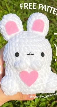 Nash the Yarnman - Rachel - Heart Bunny - Free