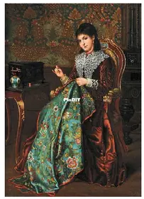 HAED - Portrait of Woman with Embroidery - Free