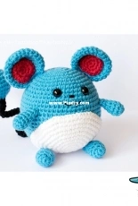 Blue Rabbit - Irina Tocelovska - Marill the Pokemon
