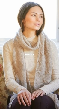 Rowan - Serene Scarf by Lisa Richardson - English, Dutch, French, German - Free