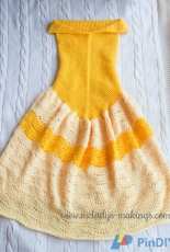 Melodys Makings - Melody Rogers - A Beautys Dress Blanket Crochet Pattern / Princess Dress Blanket Crochet Pattern