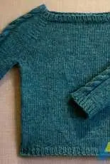 Cable Collar to Cuff Sweater by Amy Nowell-Free
