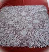 knitting doilies - my work