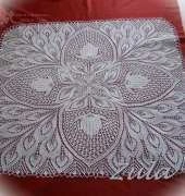 knitting doilies - my work