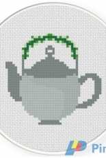 Daily Cross Stitch  - Tea Pot