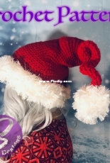 SCrochetDesigns - Sonya Childers - Crazy Swirly Santa or Elf Hat