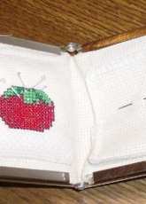 My work - Pincushion I love cross stitching