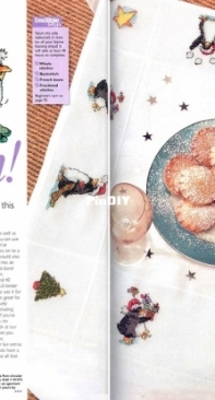 Pick Up A Penguin Tablecloth by Margaret Sherry from Cross Stitcher 154 PCS + XSD