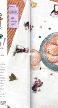 Pick Up A Penguin Tablecloth by Margaret Sherry from Cross Stitcher 154 PCS + XSD