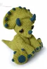 Patchwork Moose - Kate E Hancock - Chester the Triceratops