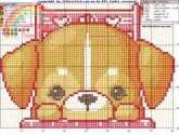 Puppy in a Pink Chair from ILikeCrossStitch.kr