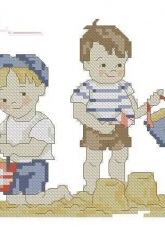 Summer Kids -Sand Time by Maria Diaz from Cross Stitch Collection 120