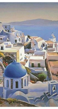 Santorini by Elena Petrova