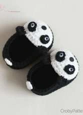 Doroteja - Panda Baby Booties- Free