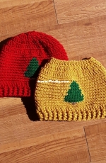 Osage County Crochet - Rustic Evergreen Beanie Bundle