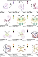 Bunnycup Embroidery - Ashlea - Swirly Butterflies 2