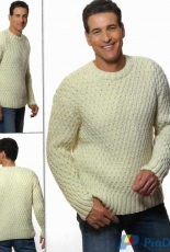 Premier Yarns-P00089-Honeycomb Pullover by Deborah Norville-Free
