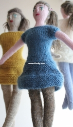 Keito Doll clothes(Balloon Hem Dress & Pullover) by nioknits-Free