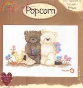 Designer Stitches  PJ03 Popcorn - Coconut Friends