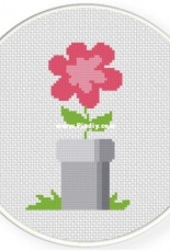 Daily Cross Stitch - Flower Pipe