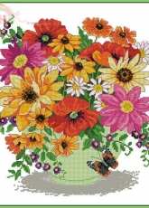 Burst of Colour by Lesley Teare from Cross Stitch Collection 252 XSD