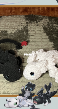 Red Mills Crochet - Emily Sorrell -  Baby Fury Dragon