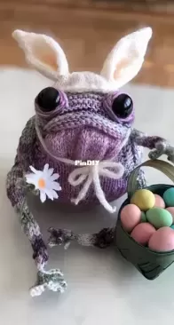 Toad Easter bunny hat by Maggie L. Wood - Free
