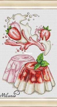 Milana Cross - Strawberry Dessert by Alyona Milyukova