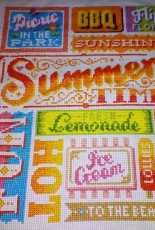 Summertime sampler from World of Cross Stitching Magazine