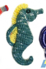 Seahorse Flat Knit Version Plush Toy by cheezombie