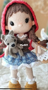 Cute Pattern By Ya - Crochet Friends Toys - Favorite Toys by Elena-Little Red Riding Hood