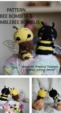 Loopy Pattern - Angelina Taranina - Bee Bombita and Bumblebee Bombus