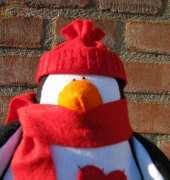 A felt penguin