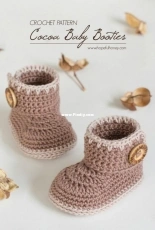 Hopeful Honey - Olivia Kent - Cocoa Baby Ankle Booties - Free