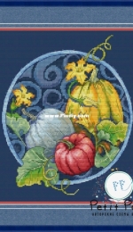 Petit Point - Pumpkin Platter by Elena Tiunova