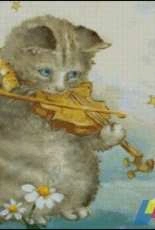 HAED HAENF202 Cat And The Fiddle by Nancy Faulkner