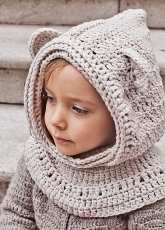 Mon Petit Violon - Vita Apala - Polar Bear Hooded Cowl