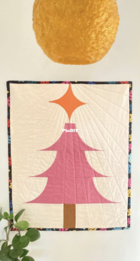 The Retro Quilter - Maude MacDonald - No. 106 Kitschmas Tree Quilted Wall Hanging Pattern - 23" x 33½"