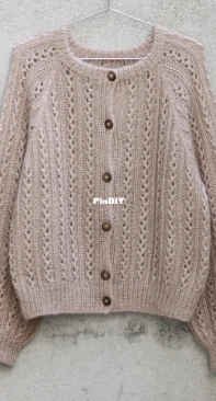 Waffle Cardigan by Pernille Larsen - Knitting for Olive