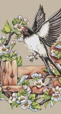 Swallow On The Fence by Jeanne Dick