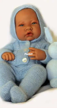 Antonio Juan Doll - Pants and Hood - 42 cm - by Elena maslanitas - Spanish