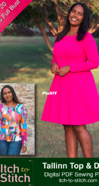 Itch to Stitch - Tallinn Top and Dress -  Size 0-20