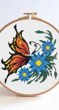 Stitch it Picasso - Orange Butterfly