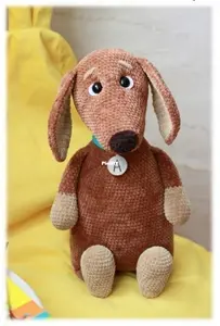 Toys by Ustyushka - Maria Ustyushkina - Мария Устюшкина - Archie the Dachshund - Таксеныш Арчи - Russian
