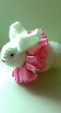 Bunny-clown - a toy for a Christmas tree or a child