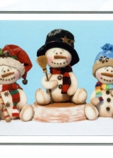 Happy Heart Patterns-HHF-313-Prim Little Snow Buddies