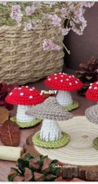 Ponto a Ponto Handmade - Carla Vigliucci - Mushrooms - Free