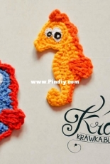 Krawka - Kamila Krawczyk - Seahorse Applique - Free
